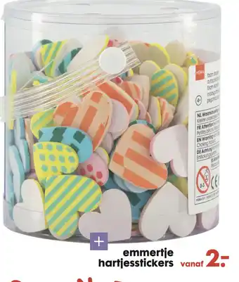 HEMA emmertje hartjesstickers aanbieding