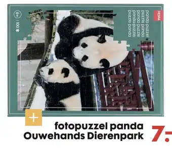 HEMA fotopuzzel panda Ouwehands Dierenpark aanbieding