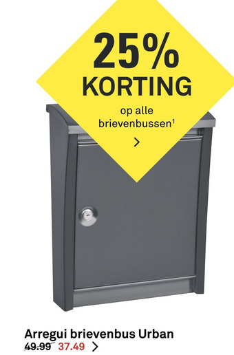 Karwei Arregui brievenbus Urban aanbieding