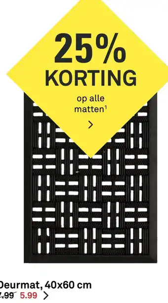 Karwei Deurmat, 40x60 cm aanbieding