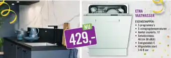 Keukendepot ETNA VAATWASSER aanbieding