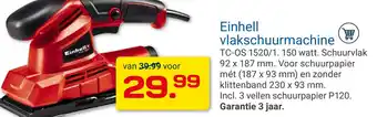 Kluswijs Einhell vlakschuurmachine aanbieding