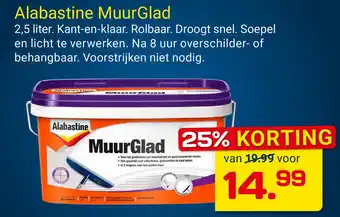 Kluswijs Alabastine MuurGlad aanbieding