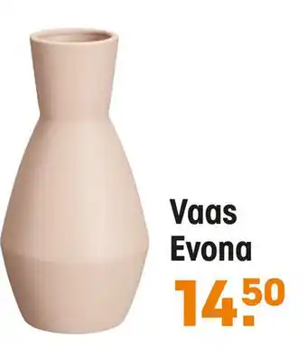 Kwantum Vaas Evona Roze aanbieding