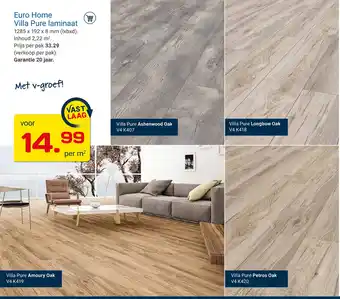 Kluswijs Euro Home Villa Pure laminaat aanbieding