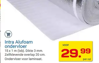 Kluswijs Intra Alufoam ondervloer aanbieding