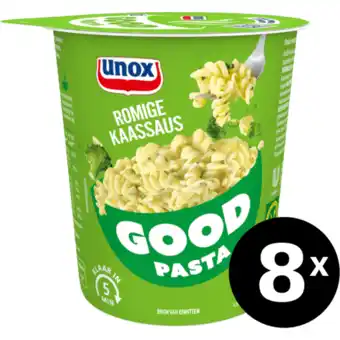 Jumbo Unox Good Pasta Romige Kaassaus 8 x 69g aanbieding