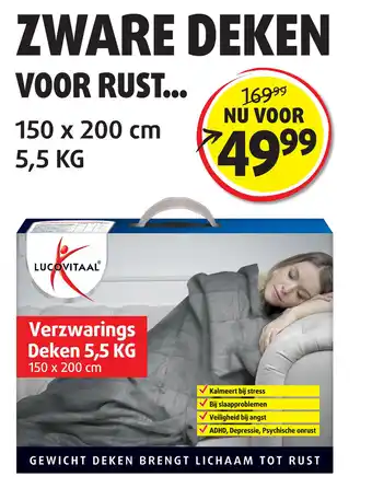 Lucovitaal ZWARE DEKEN VOOR RUST aanbieding