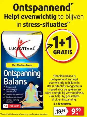 Lucovitaal Ontspannend™ Helpt evenwichtig te blijven in stress-situaties* 1* aanbieding