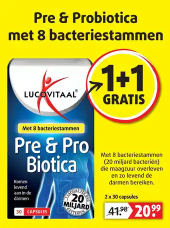 Lucovitaal Pre & Probiotica met 8 bacteriestammen aanbieding