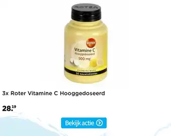 Plein.nl 3x Roter Vitamine C Hooggedoseerd aanbieding