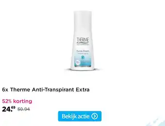 Plein.nl 6x Therme Anti-Transpirant Extra aanbieding