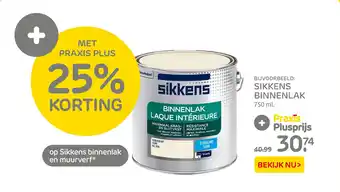 Praxis SIKKENS BINNENLAK 750 ml. aanbieding