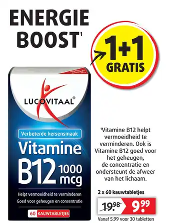 Lucovitaal ENERGIE BOOST' 1 aanbieding