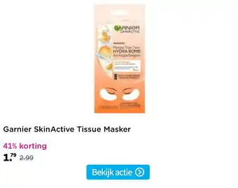 Plein.nl Garnier SkinActive Tissue Masker aanbieding