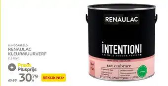 Praxis RENAULAC KLEURMUURVERF aanbieding