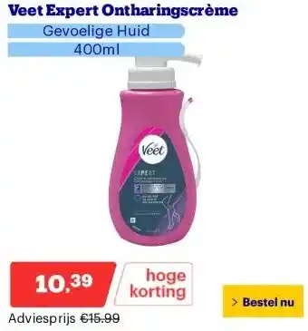 Bol.com Veet Expert Ontharingscrème aanbieding