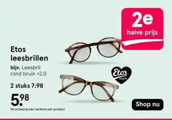 Etos Etos leesbrillen aanbieding