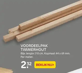 Praxis VOORDEELPAK TIMMERHOUT aanbieding