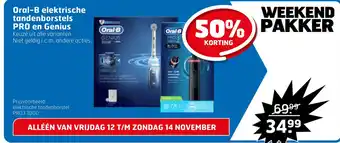 Trekpleister Oral-B elektrische tandenborstels PRO en Genius aanbieding