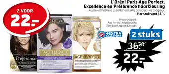 Trekpleister L'Oréal Paris Age Perfect, Excellence en Préférence haarkleuring aanbieding