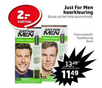 Trekpleister Just For Men haarkleuring aanbieding