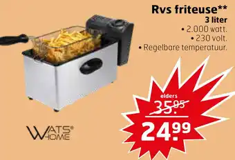 Trekpleister Rvs friteuse aanbieding