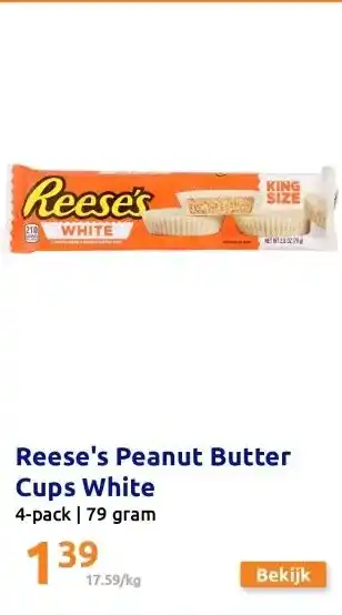 Action Reese's Peanut Butter Cups White aanbieding