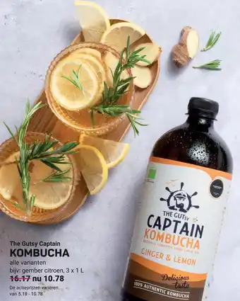 Ekoplaza The Gutsy Captain KOMBUCHA aanbieding