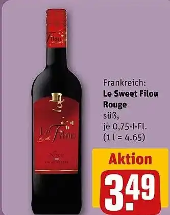 Rewe DE Le Sweet Filou Rouge aanbieding
