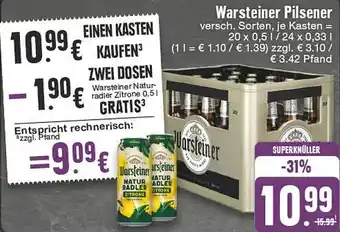 Edeka DE Warsteiner Pilsener aanbieding
