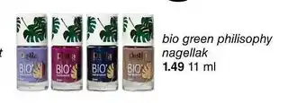 Wibra Bio Green Philisophy Nagellak 11ml aanbieding