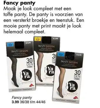 Wibra Fancy Panty aanbieding