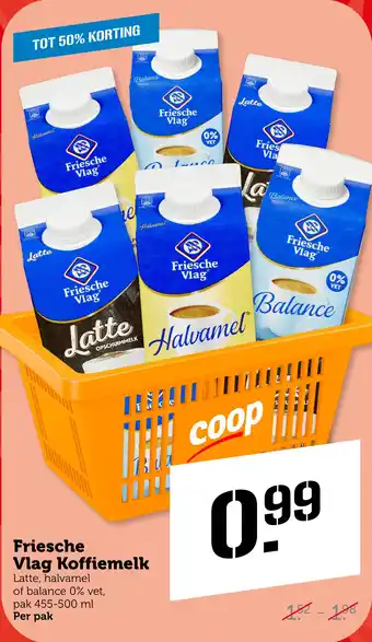 Coop Friesche Vlag Koffiemelk aanbieding