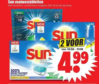 Dirk Sun Vaatwastabletten aanbieding