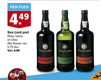 Hoogvliet Sea Lord Port Ruby, Tawny Of White aanbieding