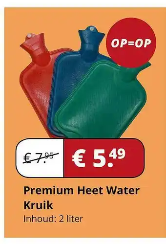 Voordeeldrogisterij Premium Heet Water Kruik 2 liter aanbieding