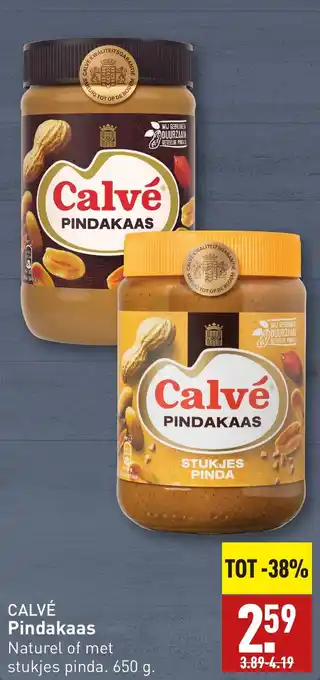 ALDI CALVÉ Pindakaas aanbieding