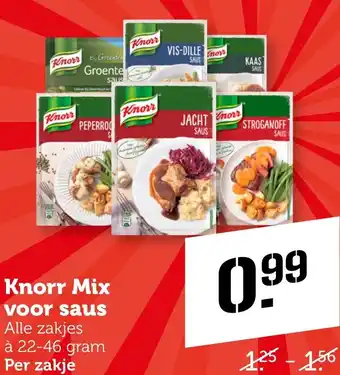 Coop Knorr Mix voor saus aanbieding