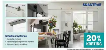 Pontmeyer Schuifdeursystemen 20% Korting aanbieding