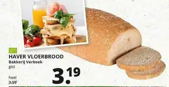 Natuurwinkel Haver Vloerbrood Bakkerij Verbeek aanbieding