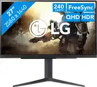 Bol.com LG UltraGear 27GR83Q-B - QHD IPS Gaming Monitor -240hz - 1ms - 27 inch aanbieding