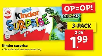 Lidl Kinder Surprise aanbieding