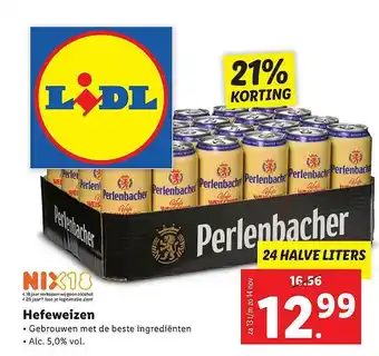 Lidl Perlenbacher Hefeweizen 21% Korting aanbieding