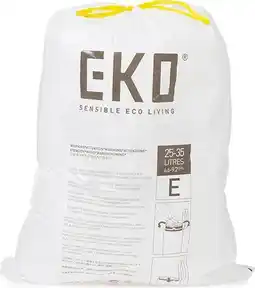 Bol.com EKO - Afvalzakken 25-35 ltr (E) EKO (6x12 stuks) - - wit aanbieding