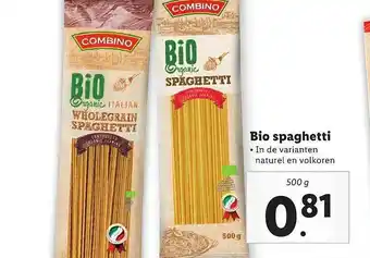 Lidl Combino Bio Spaghetti 500g aanbieding