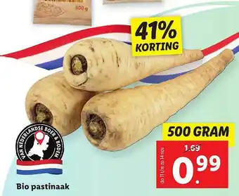 Lidl Bio Pastinaak 41% Korting 500g aanbieding