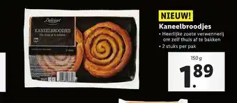 Lidl Delicieux Kaneelbroodjes 150g aanbieding