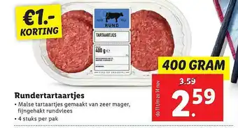 Lidl Rundertartaartjes €1.- Korting 400g aanbieding