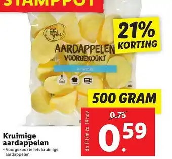 Lidl Kruimige Aardappelen 21% Korting aanbieding